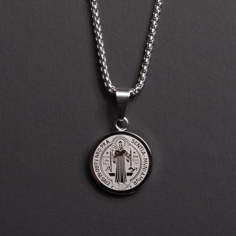 22 in Silver St. Benedict Medal (Small)