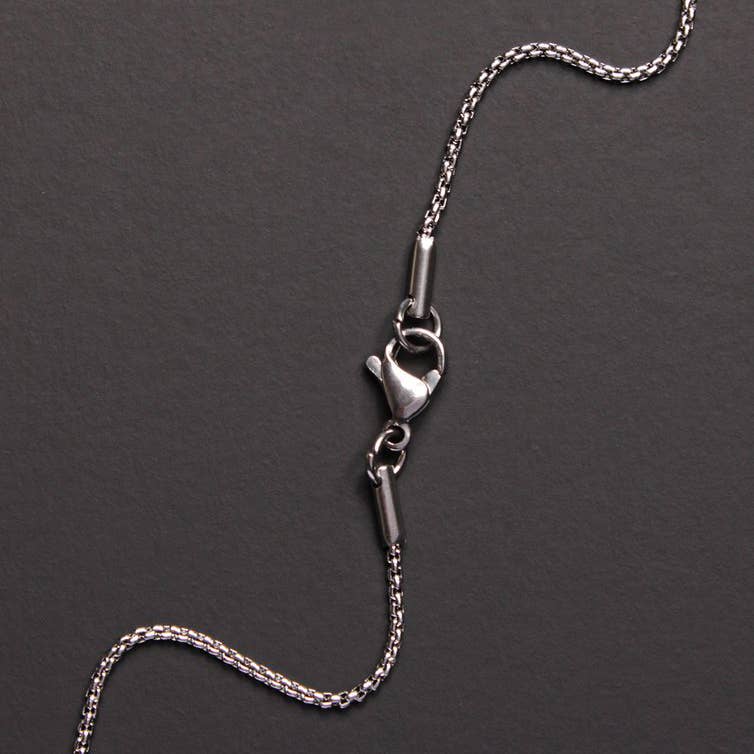 22 in Stainless Steel Cross Necklace for Men