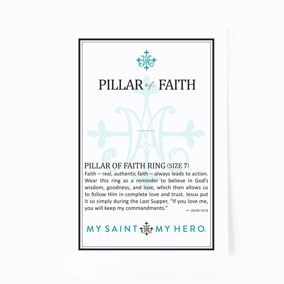 Pillar of Faith Ring Silver