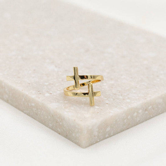 Pillar of Faith Ring Gold