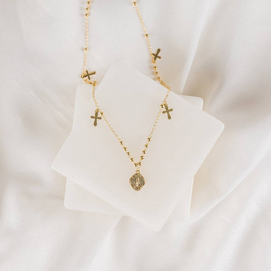 Behold Necklace - Stainless Steel - Gold