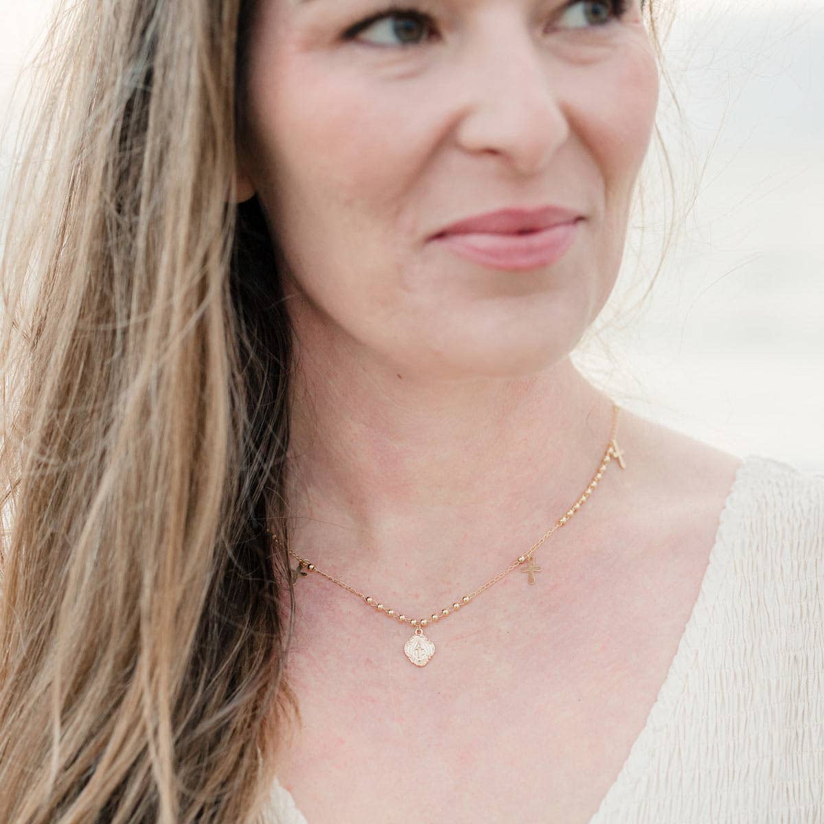 Behold Necklace - Stainless Steel - Gold