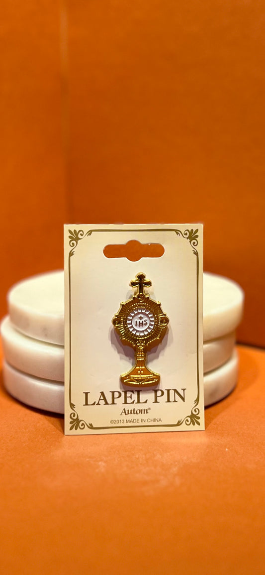 First Communion Lapel Pin – Monstrance Design