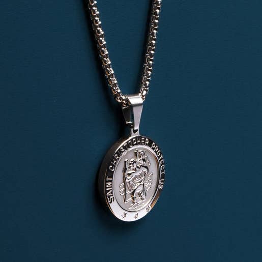 22in Saint Christopher Necklace