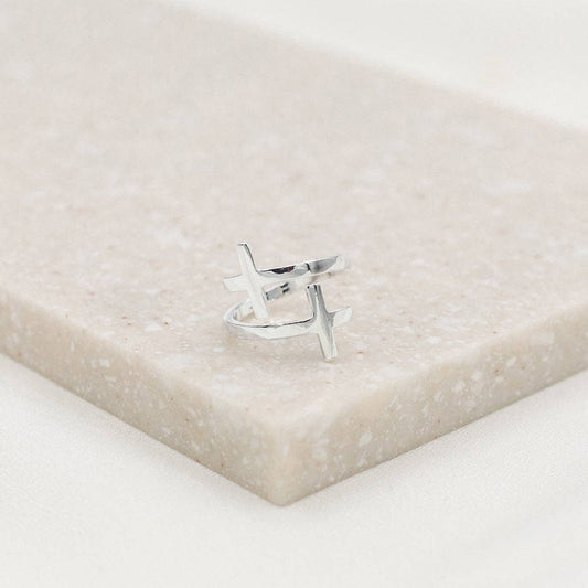 Pillar of Faith Ring Silver